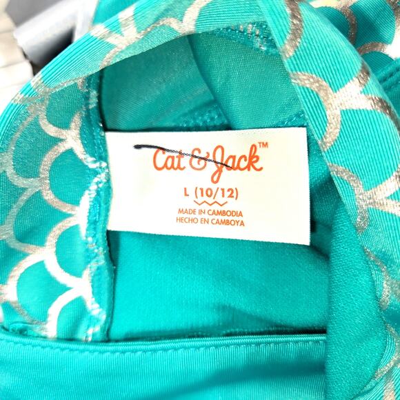 4 Piece Mermaid Set  Large One Piece Medium Tail and  Panties Small Shirt - Picture 2 of 5